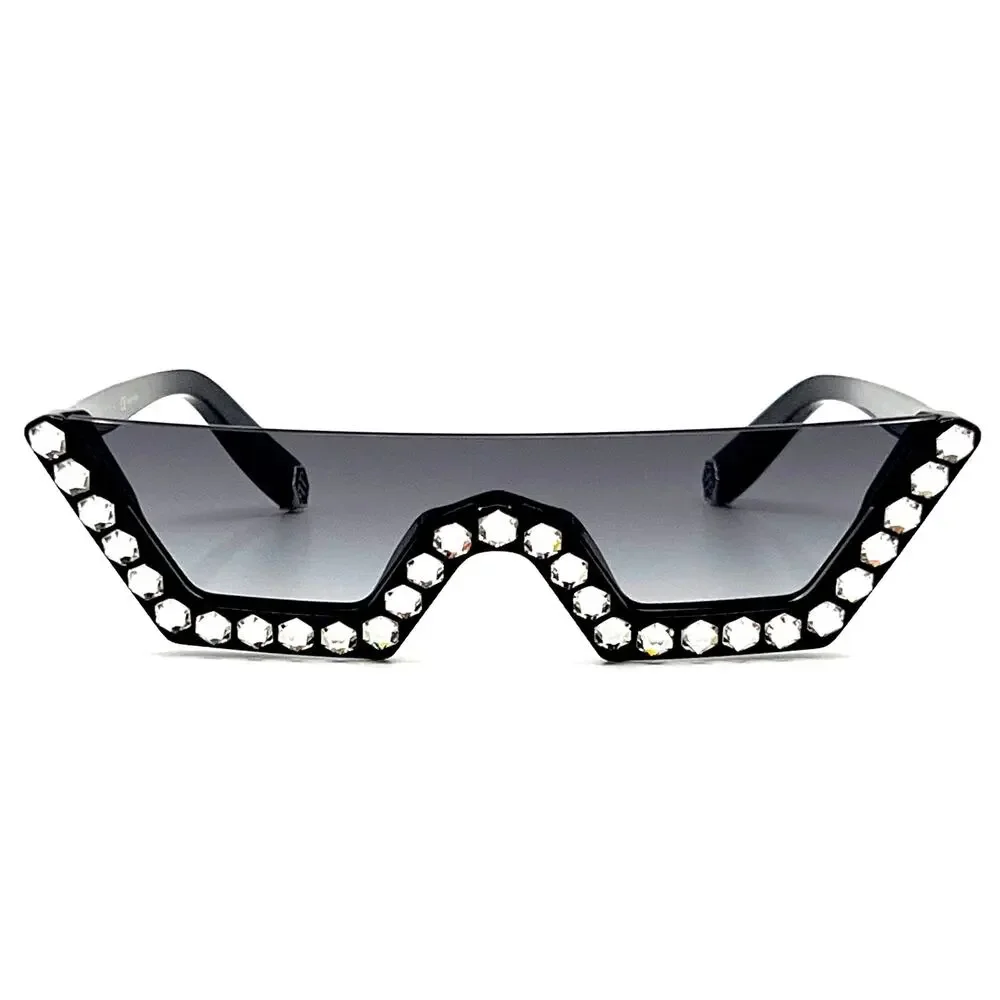 NEW!!! PHILIPP PLEIN Sunglasses Plein Crystal Lux SPP031S Col.0700 Authentic